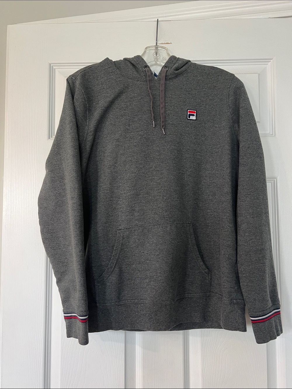 Fila Gray Hooded Sweatshirt with Chest Logo